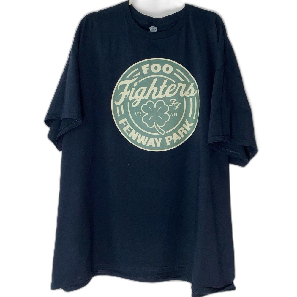 Gildan T-Shirt Men's Size 3XL Color Black Foo Fighters Fenway Park Graphic